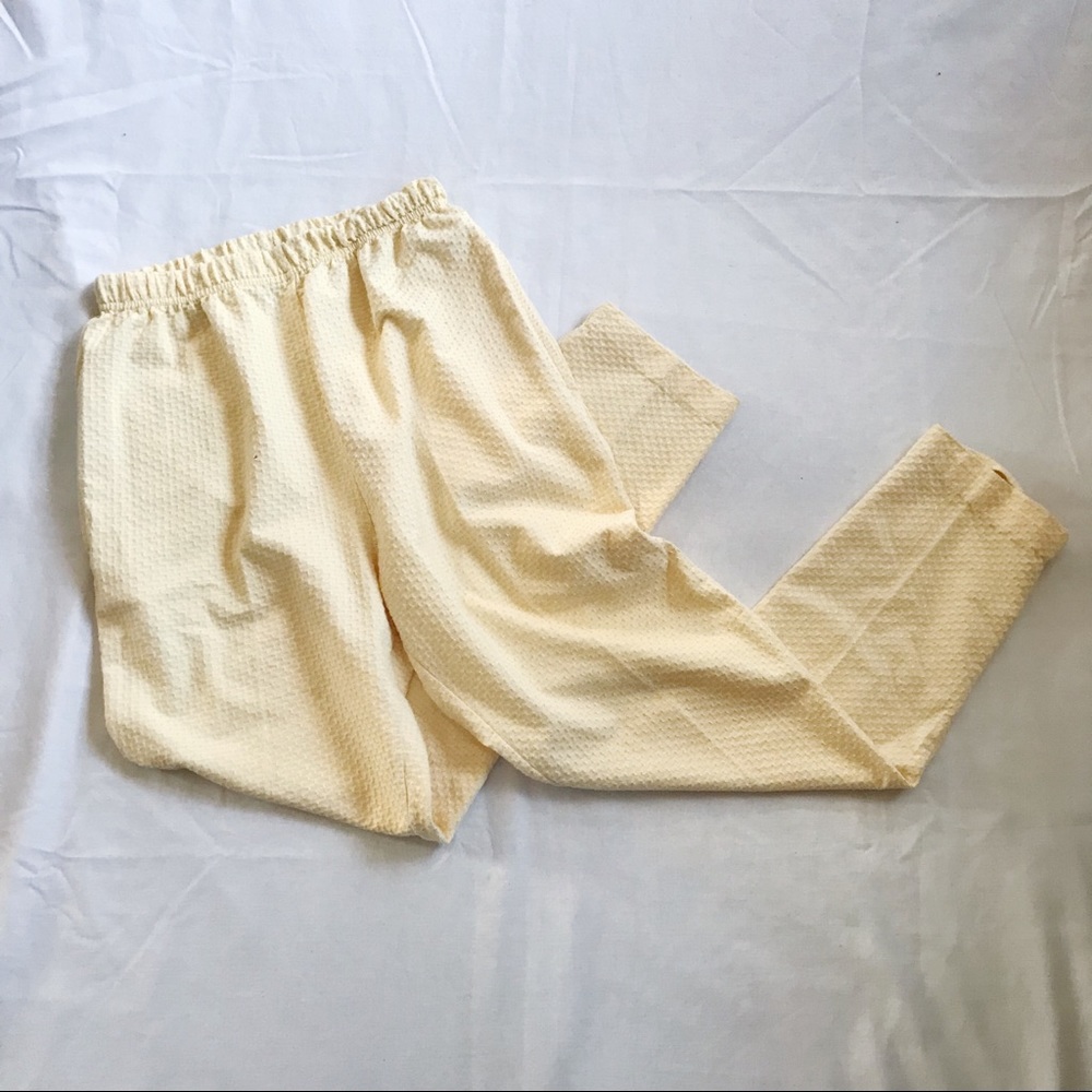 Vintage Yellow Cotton Pants